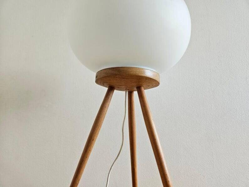Lampe trépied de sol très rare ULUV des années 1960