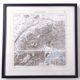 Vintage map of Switzerland 43x43cm from 1950