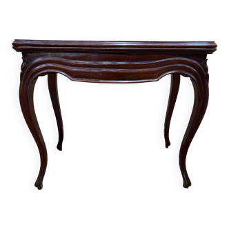 Mahogany games table