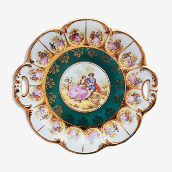 Porcelain dish Karlsbader decoration after Fragonard