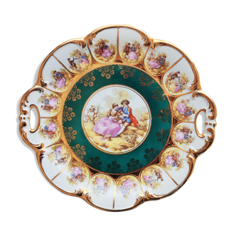 Porcelain dish Karlsbader decoration after Fragonard