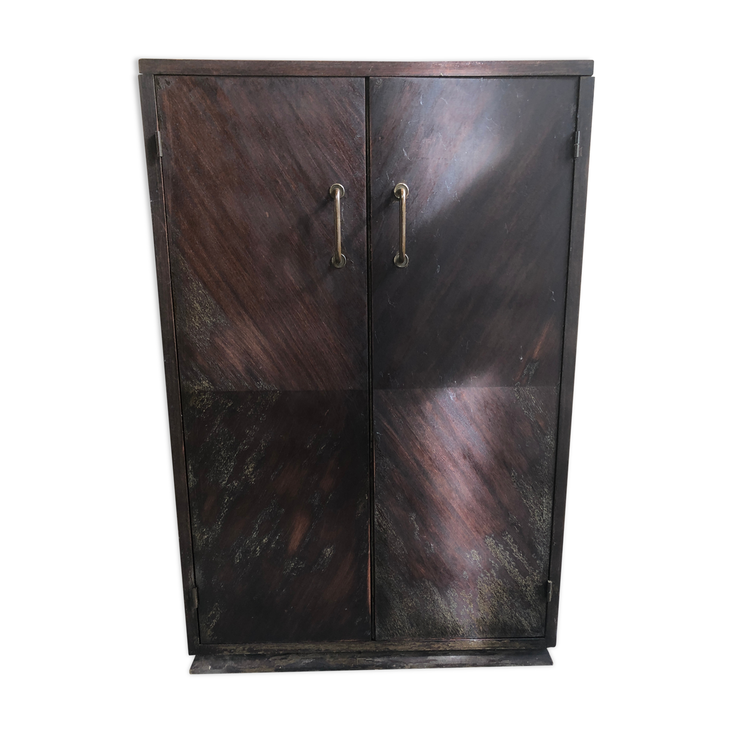 Old Hifi Furniture Vinyl Wood Veneer + Vintage Audio Interior Drawers