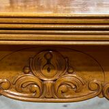 Louis XV extendable cherry dining table