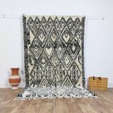 Handmade wool Berber rug 245 X 145 CM