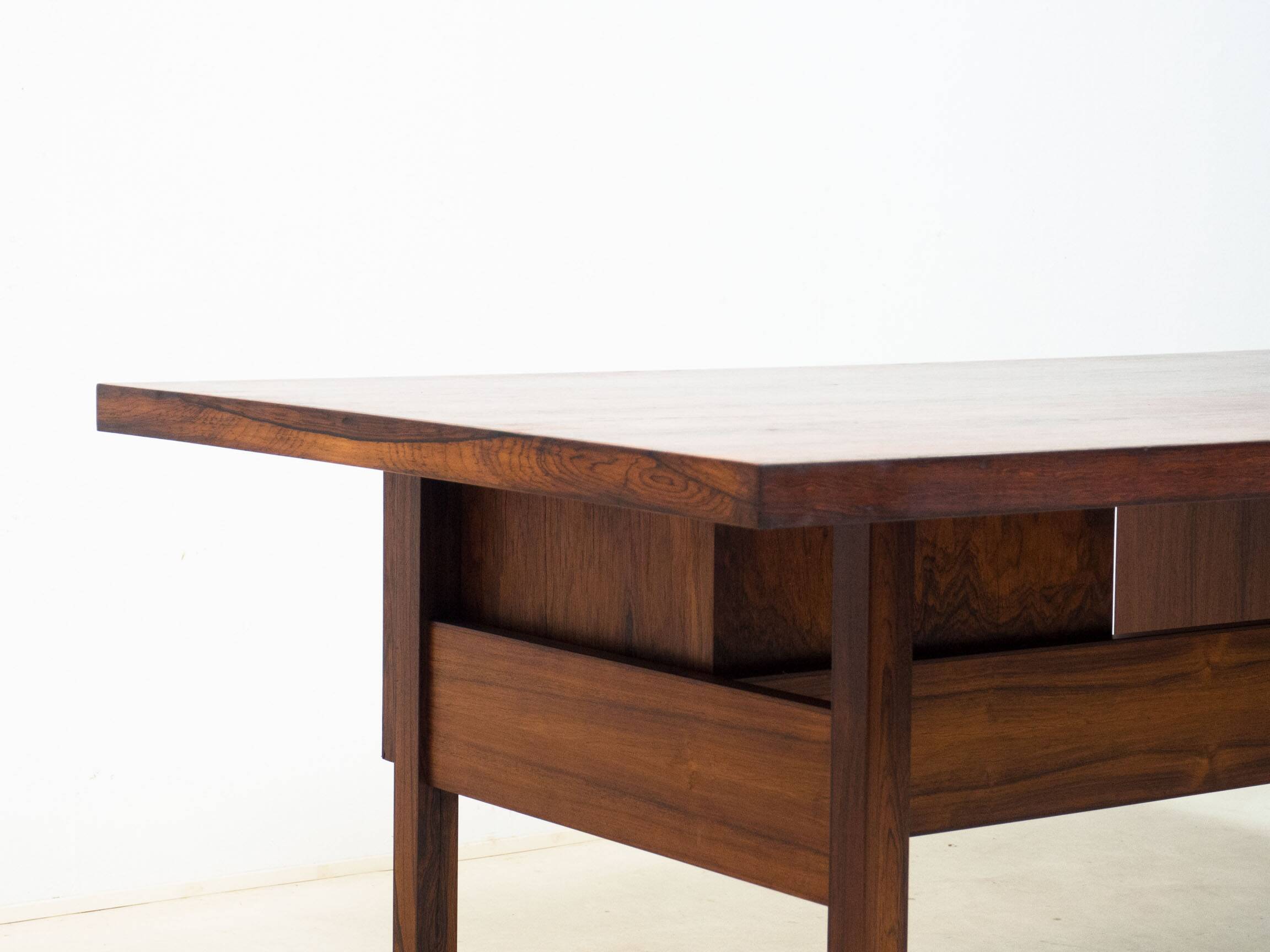 Bureau vintage XXL en palissandre