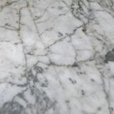 Round carrera marble coffee table by Heinz Lilienthal 1970s