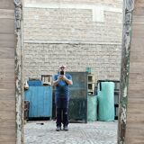 Burmese teak mirror