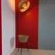 Lampadaire vintage - rotin et bambou - années 1950