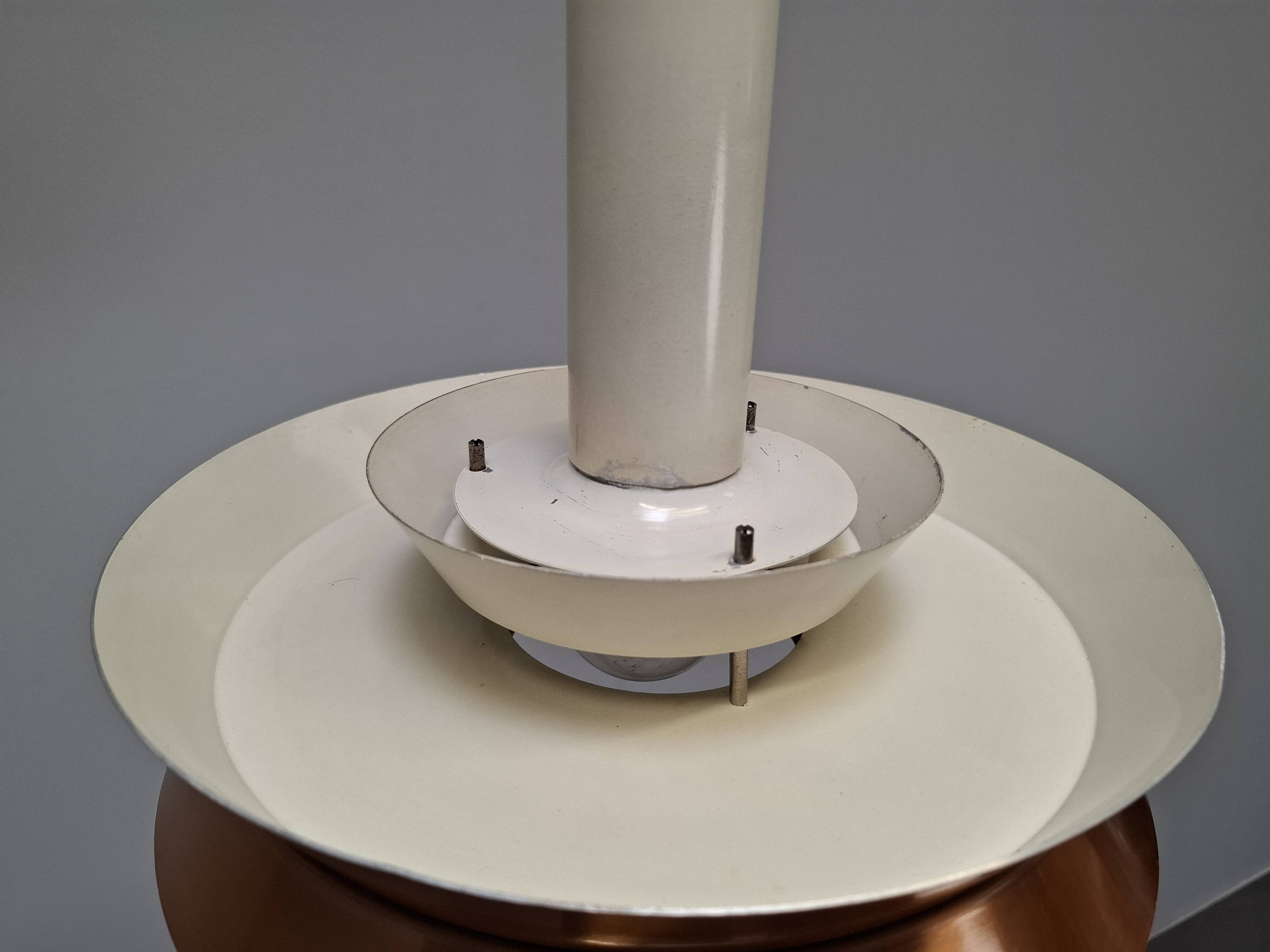 Vintage Danish Brass Pendant Light by Carl Thore for Granhaga, 1960s