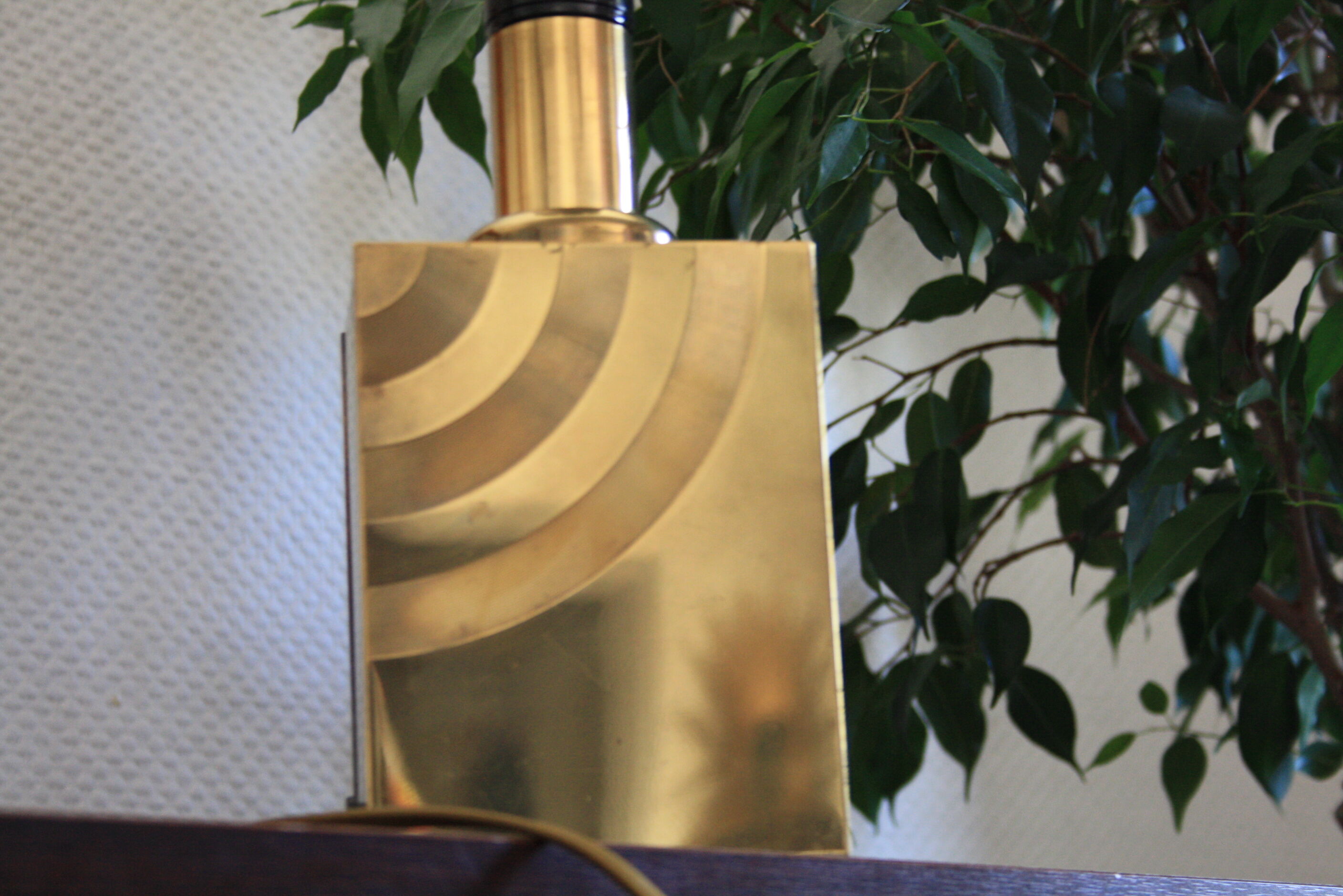 Vintage golden brass design lamp