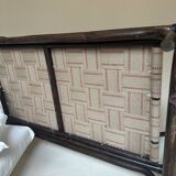 Two-seater rattan bench