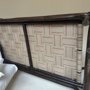 Two-seater rattan bench