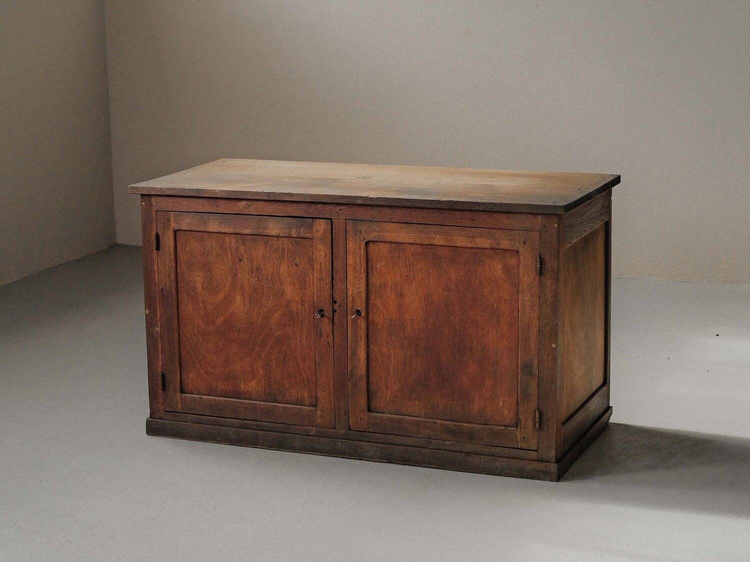 Oak craft furniture, France, circa 1950