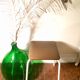70's brown metal and faux leather stool