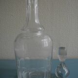 Carafe vin ancienne en verre soufflé