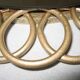 Mirror oval rattan 29cm x 40cm