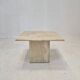 Table basse italienne en travertin, années 1980