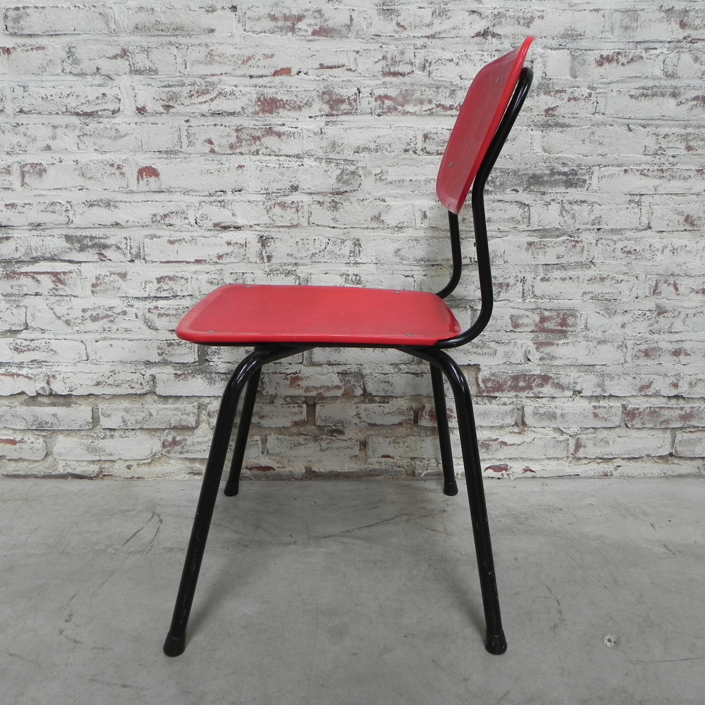 Vintage chair in red or gray