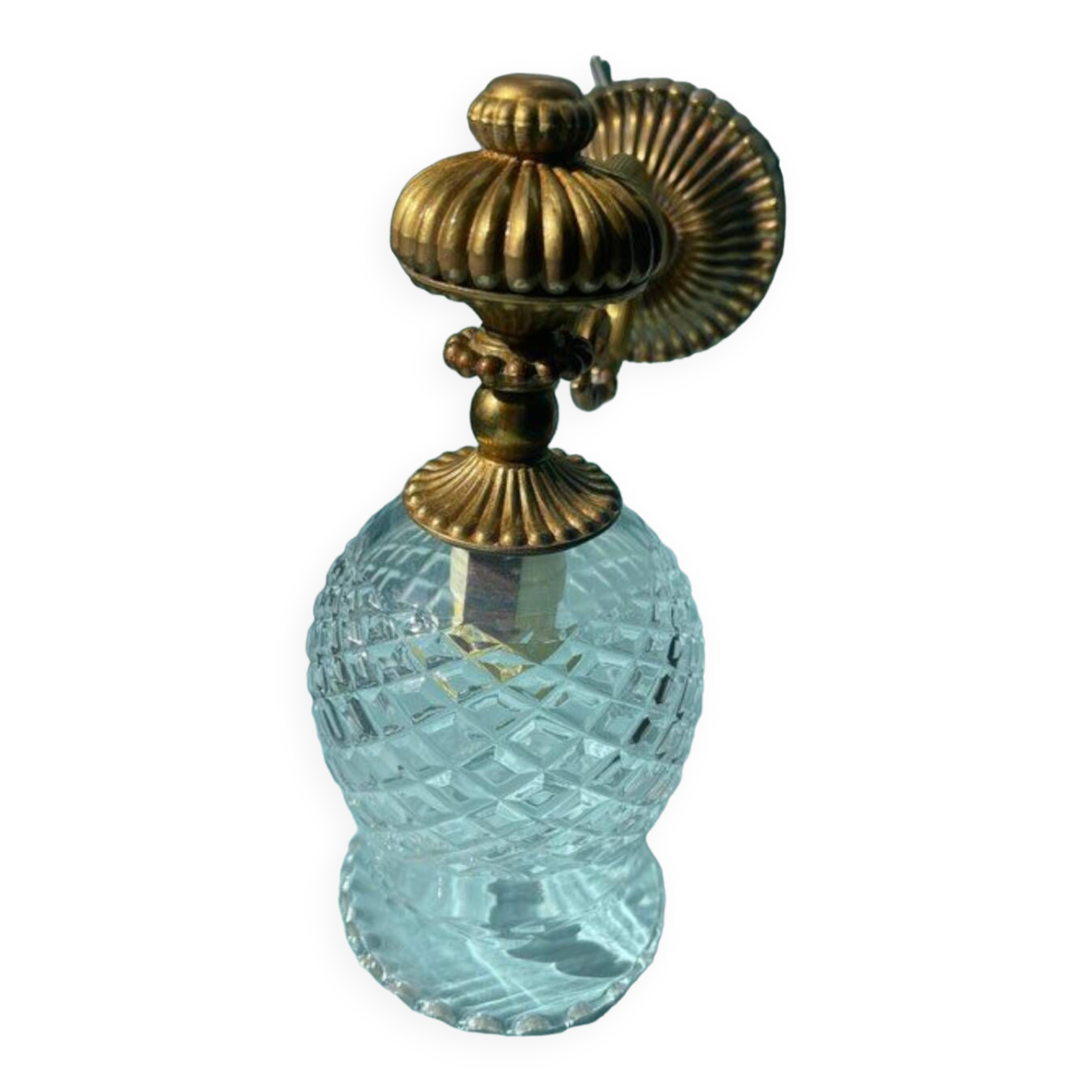 Applique en cuivre et verre ciselé