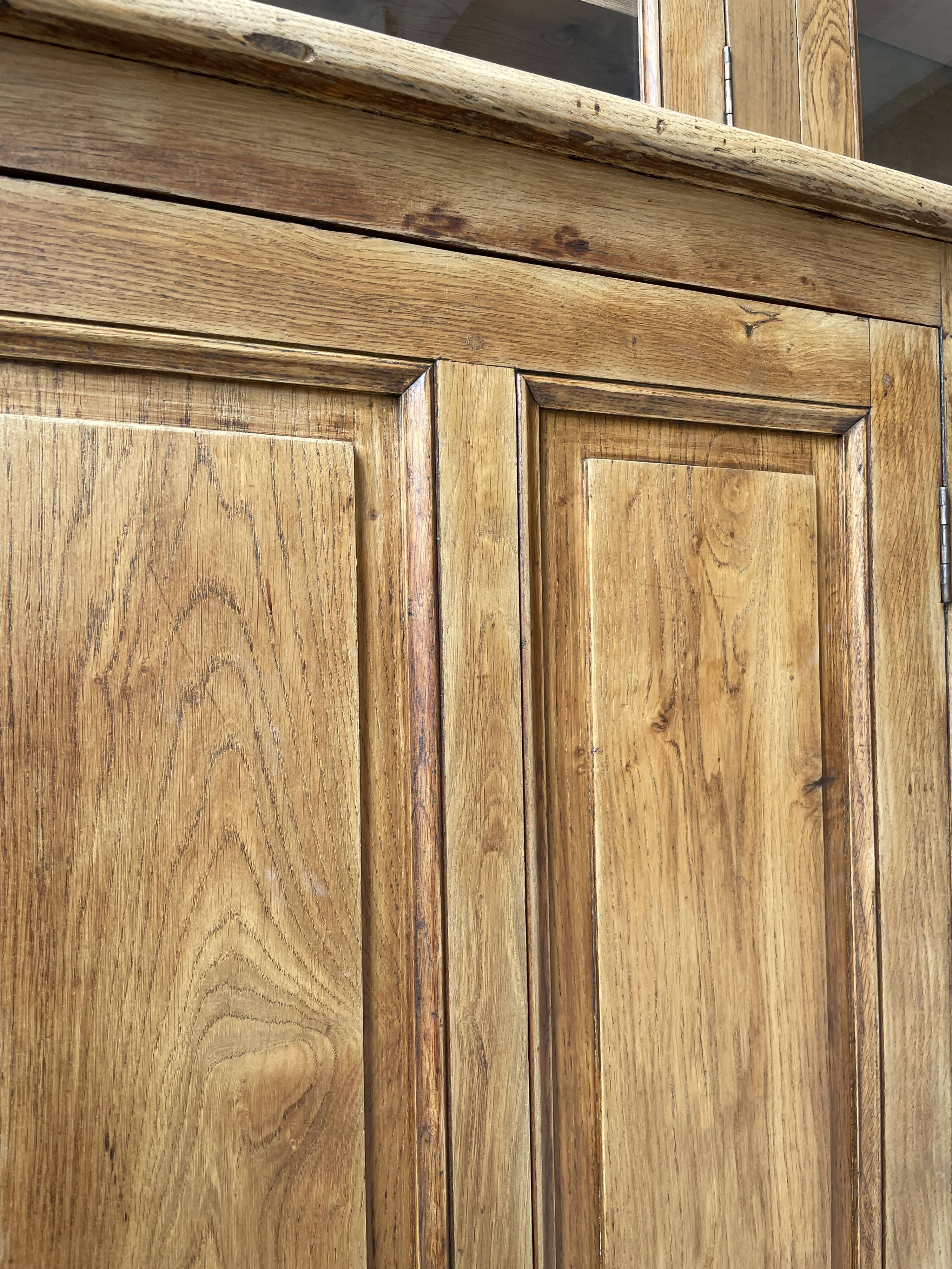 Oak showcase bookcase