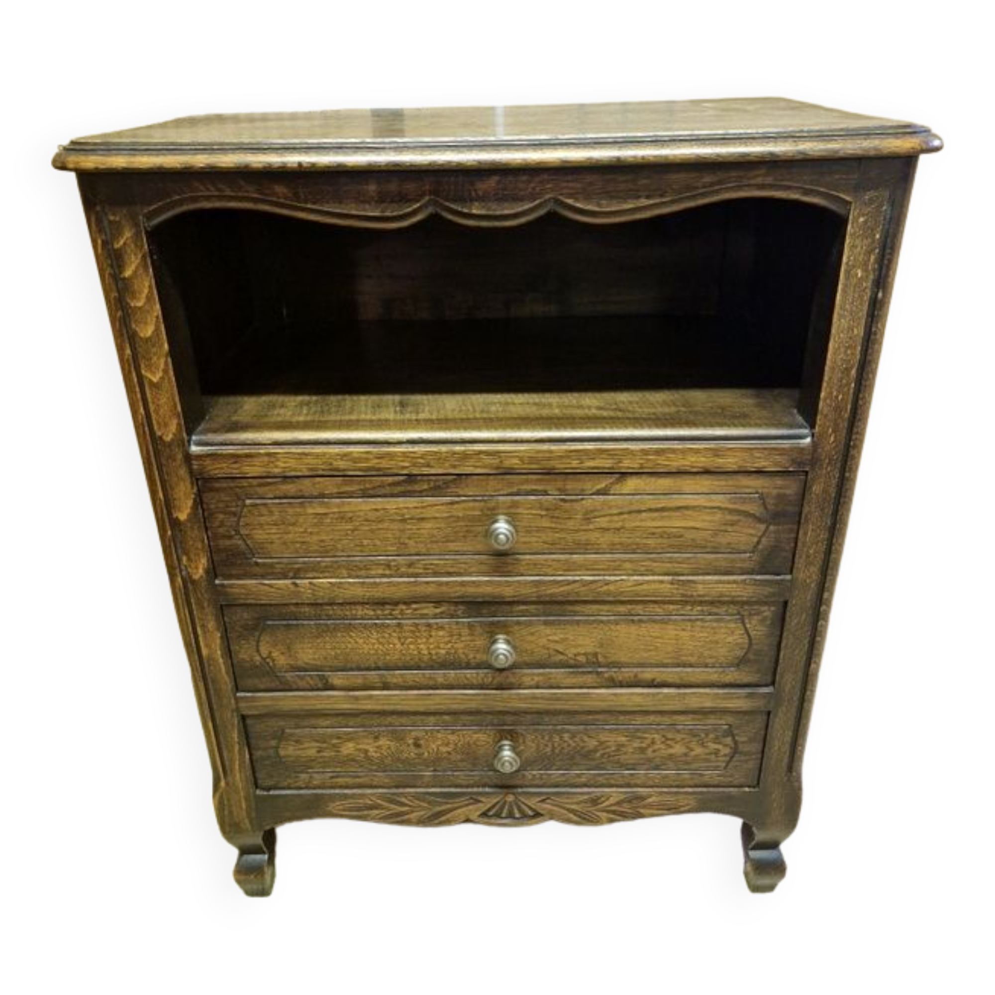 Bedside table or jam maker in art deco oak