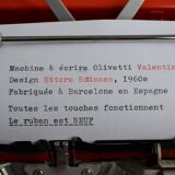 Olivetti "Valentine S" typewriter by Ettore Sottsass - 1960s