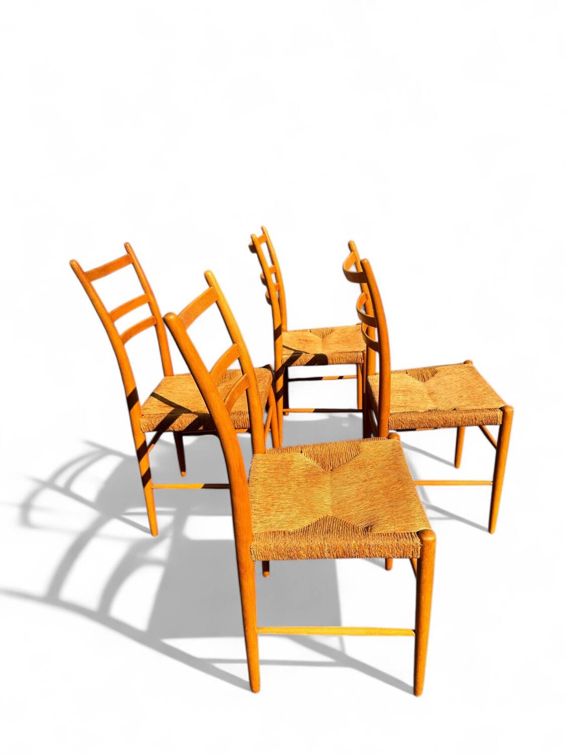 Set of 4 Scandinavian Gemla chairs. Gracell model by Yngve Ekström