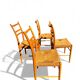 Set of 4 Scandinavian Gemla chairs. Gracell model by Yngve Ekström
