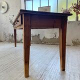 Farmhouse table pine multi-drawers