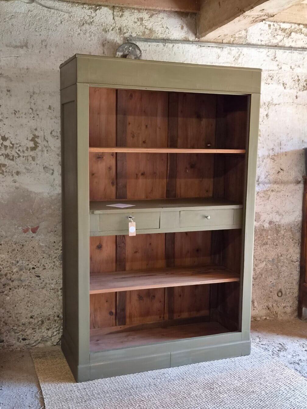 Renovated antique walnut library | Louise
