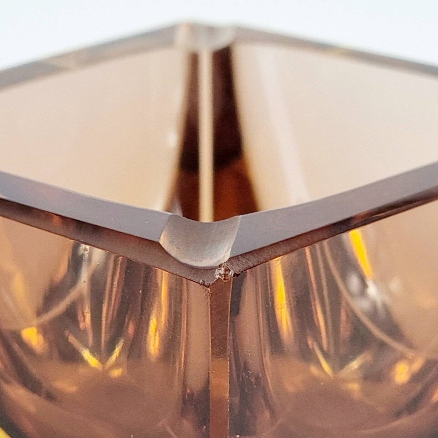 Sommerso Murano Glass Ashtray by Flavio Poli for Seguso, Italy, 1970s