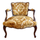 Louis XV style low armchair