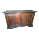 Grand Buffet Antique Du 17ème Siècle En Noyer Du Nord De l'Italie