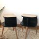 Vintage tripod bedside tables