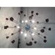 Lustre Ametista cubes murano verre spoutnik lustre