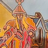 Oil painting on canvas The Waders Myklo Garcia Florensac