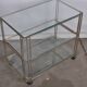 Gold metal serving trolley