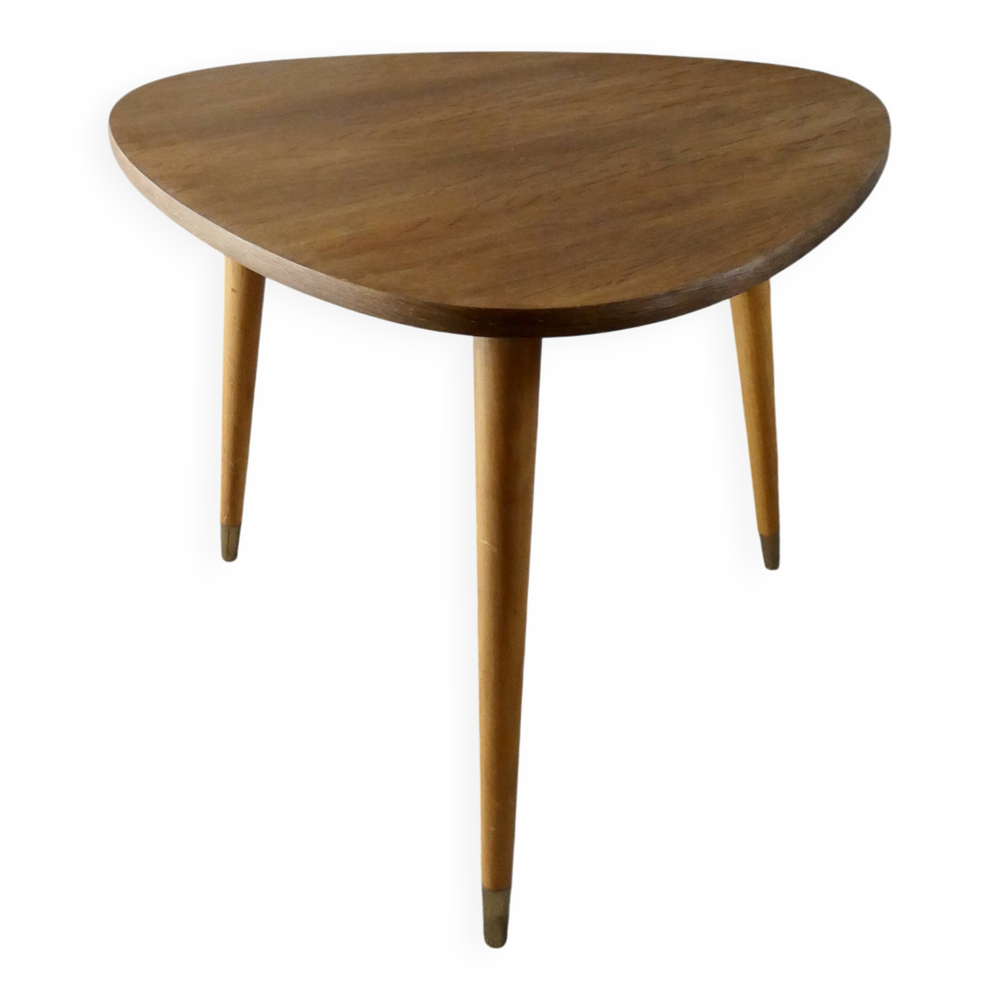 Wooden tripod coffee table/side table, 1960