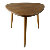 Wooden tripod coffee table/side table, 1960