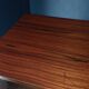 Enfilade wall vitrine in veneered teak from the 1960s.
