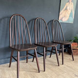 Trois chaises vintage