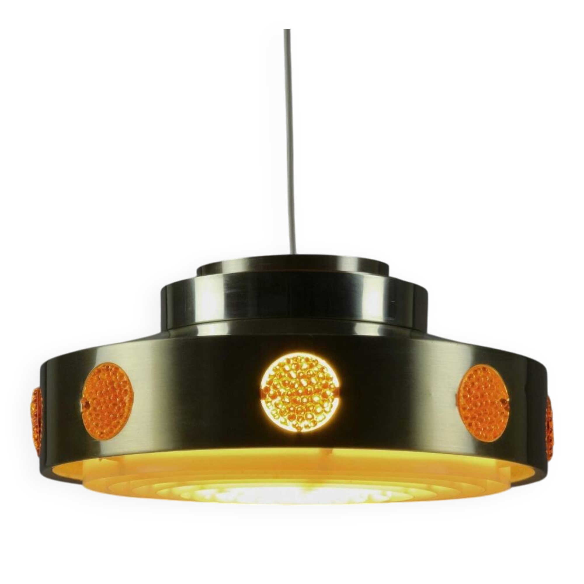 1960s Danish Mid-century Modern Vitrika Pendant Lamp.