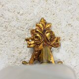 Glass paste flower applique