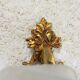 Glass paste flower applique