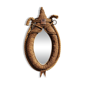 Miroir en corde par Audoux-Minnet