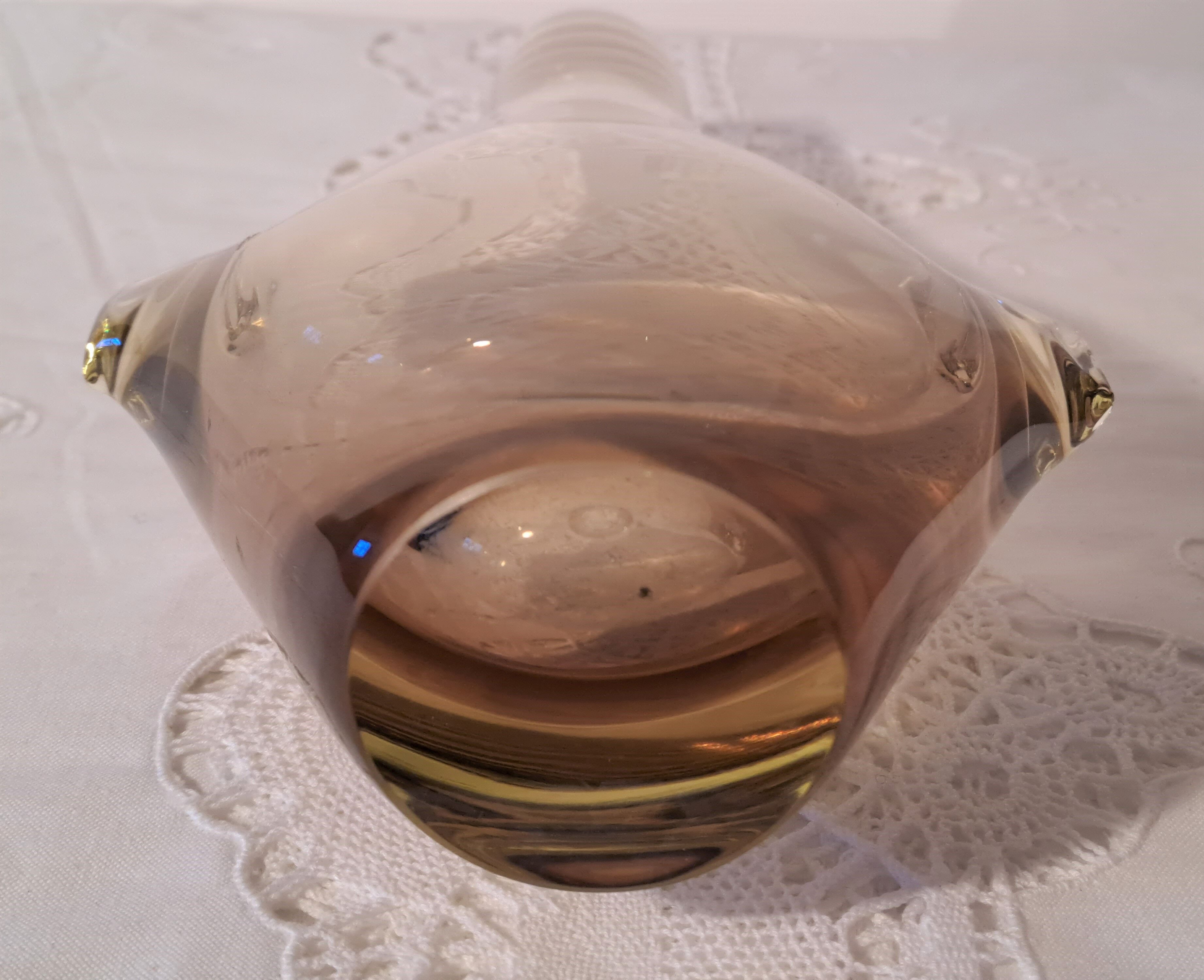 Bohemian crystal vase by Miroslav Klinger