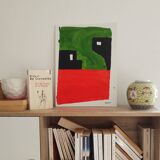 Signed abstract painting
