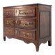 French Louis XVI walnut chest of drawers, 18th century