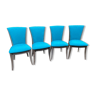4 chaises hêtre italienne revisitées