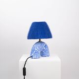 'Me' Table Lamp - Cobalt Swirl
